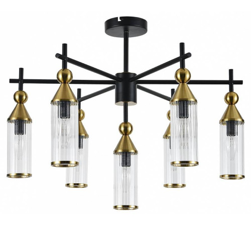 Люстра на штанге Indigo Torazzo 13037/7R Black