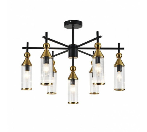 Люстра на штанге Indigo Torazzo 13037/7R Black