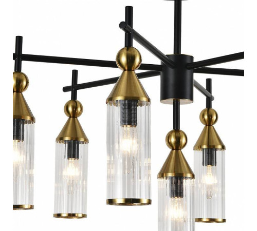 Люстра на штанге Indigo Torazzo 13037/7R Black