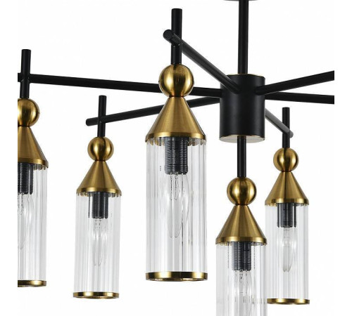 Люстра на штанге Indigo Torazzo 13037/7R Black