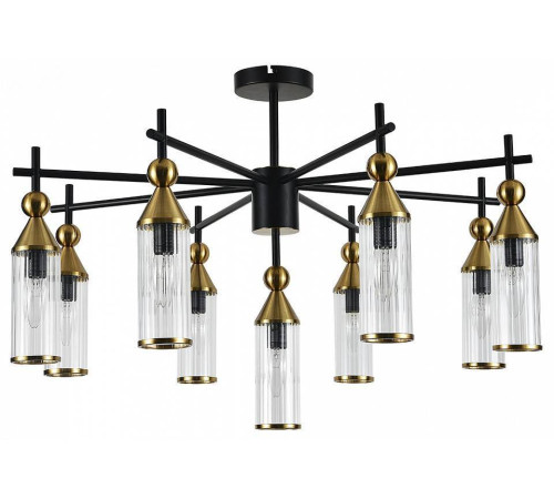 Люстра на штанге Indigo Torazzo 13037/9R Black