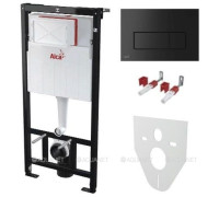 Комплект инсталляции 4 в 1 AlcaPlast AM101/1120-4:1 RU M578-0001 кнопка M578 черный мат