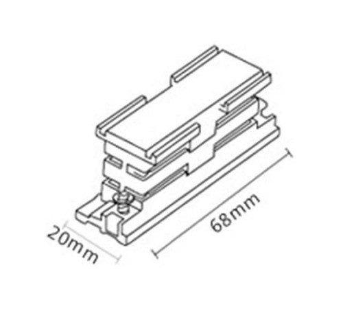 Соединитель линейный для треков Italline WSO WSO 34B white