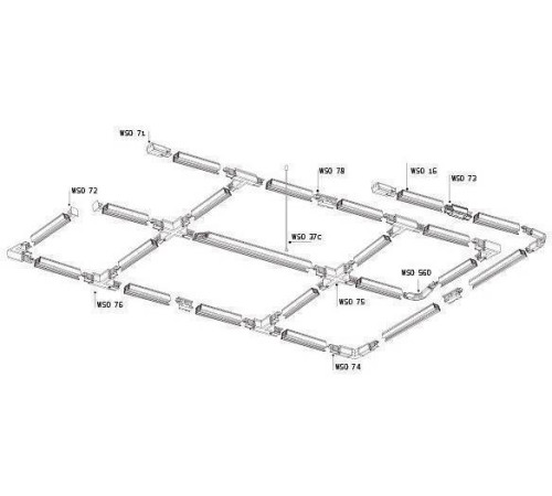 Подвес для трека Italline WSO WSO 37C chrome