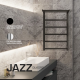 Полотенцесушитель электрический STOUT JAZZ quadro 80х50 см черный матовый с полкой SHQ-J2QQ-F08050