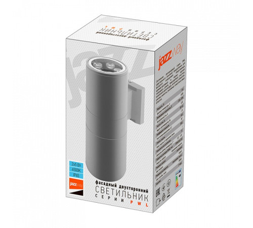 Накладной светильник Jazzway PWL-26090/30D 2x5w 6500K GR