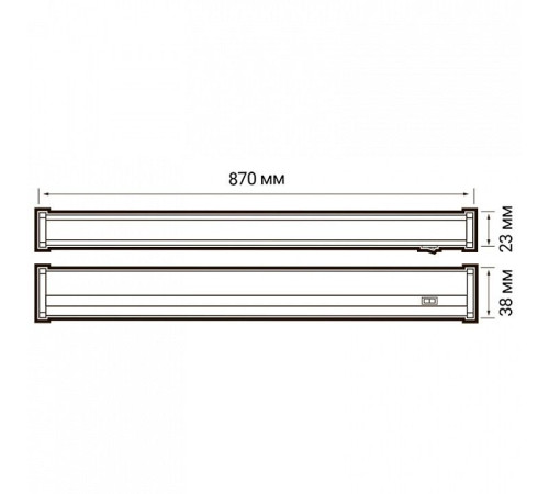 Накладной светильник Jazzway PLED-T5i PL 900 10W FR 4000K