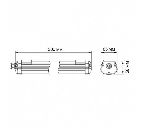 Накладной светильник Jazzway PWP-OS 1200 36W 4000K IP65