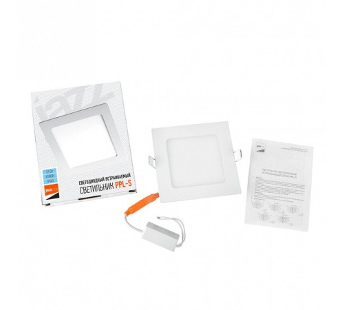 Встраиваемый светильник Jazzway PPL-S 12W 6500K IP40 WH