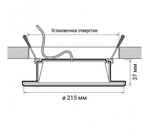 Встраиваемый светильник Jazzway PLED DL5 24w 6500K WH IP40