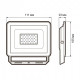 Настенно-потолочный прожектор Jazzway СДО-10 10w 6500K GR IP65