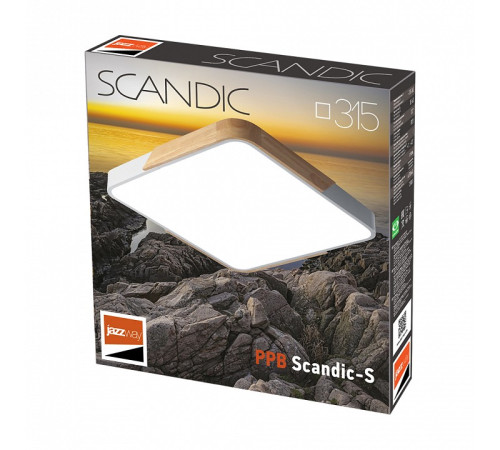 Накладной светильник Jazzway PPB Scandic-S 24w 4000K GR/W IP20 300*300*50