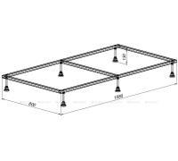 Каркас для литьевого поддона Aquanet 1600x900 мм сталь 00267182