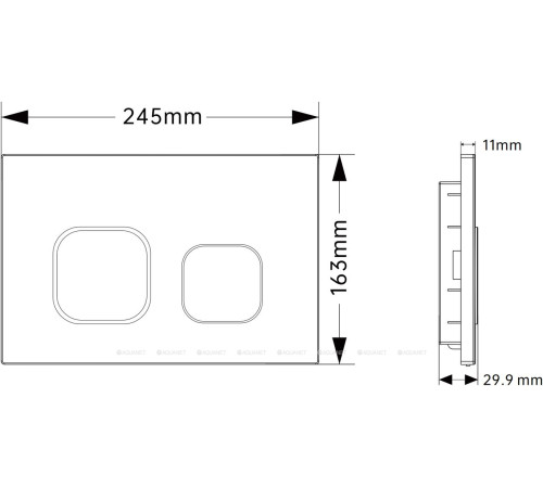 Кнопка смыва Allen Brau Evo O ABS черный матовый 9.2EV02.31