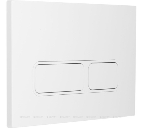 Кнопка смыва Aquanet AQ-PRO-01W двойная белый 00346765