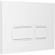 Кнопка смыва Aquanet AQ-PRO-01W двойная белый 00346765