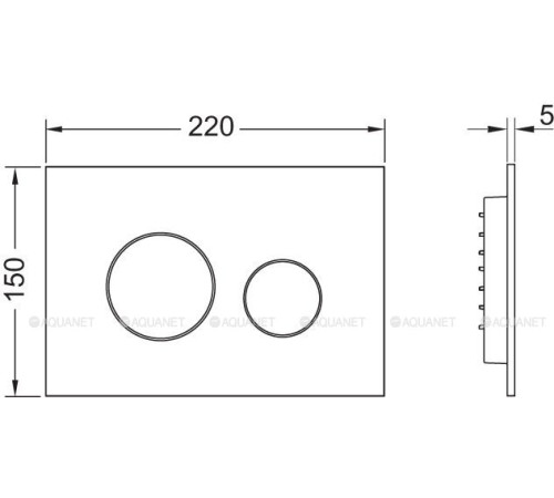 Панель смыва для унитаза TECE TECEloop 2.0 хром глянцевый 9240921