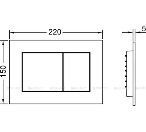 Панель смыва TECE TECEnow хром матовый 9240402
