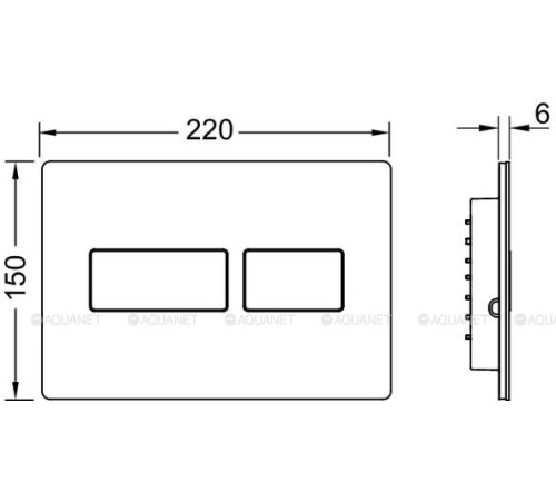 Панель смыва для унитаза TECE TECEsolid белый матовый 9240433