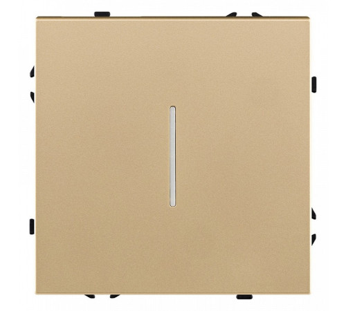 Выключатель одноклавишный с подсветкой без рамки Kollinger Eclipse EC-012GD