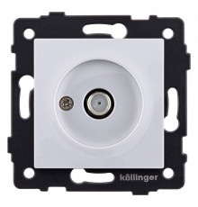 ТВ-розетка и SAT-розетка оконечная без рамки Kollinger  REA-020WH