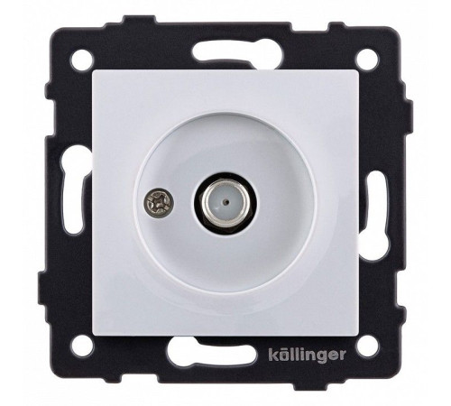 ТВ-розетка и SAT-розетка оконечная без рамки Kollinger REA-020WH