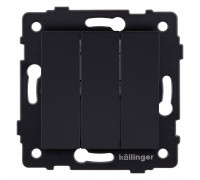 Выключатель трехклавишный без рамки Kollinger  REA-S-012BM