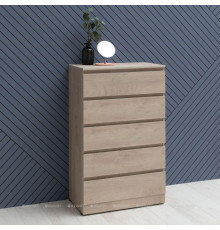 Комод Aquanet Сканди 700х400х1137 мм 5 ящиков дуб эдгрейн 00302551