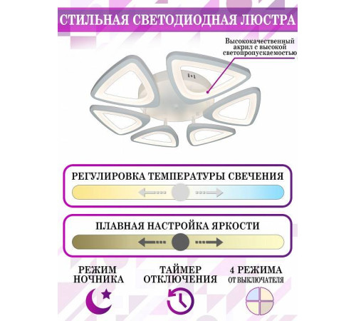 Потолочная люстра Natali Kovaltseva Smart home LED LAMPS 81216