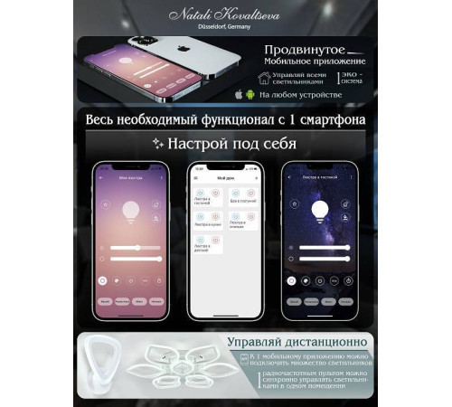 Подвесной светильник Natali Kovaltseva Oreol LED LAMPS 81298