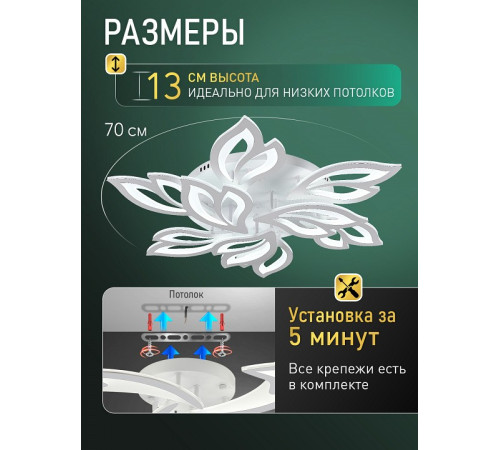 Потолочная люстра Natali Kovaltseva SAND II LED LAMPS 85004