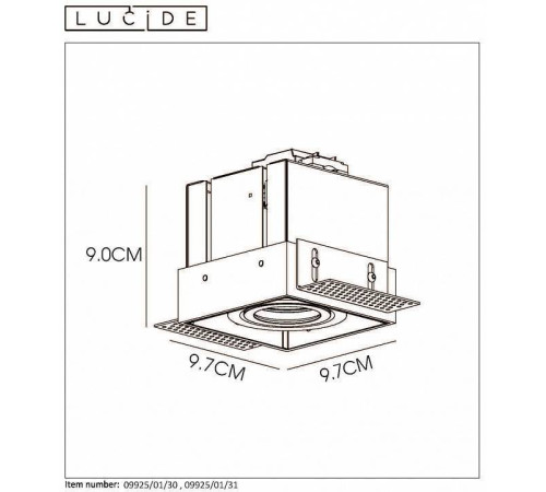 Встраиваемый светильник Lucide Trimless 09925/01/31
