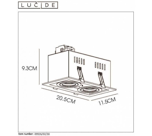Встраиваемый светильник Lucide Chimney 09926/02/30