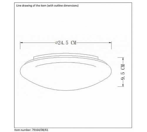Накладной светильник Lucide Bianca-Led 79164/08/61