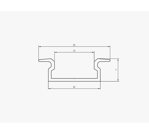 Профиль встраиваемый LEDS POWER 363644