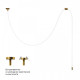 Подвесной светильник Loft it Thread 10388A Brass