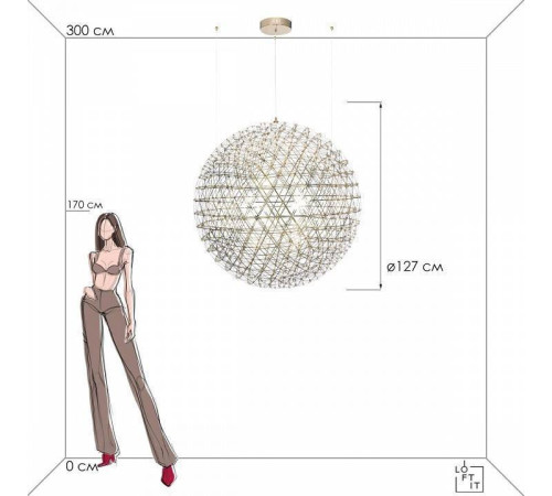 Подвесной светильник Loft it Raimond 9027-127 Gold