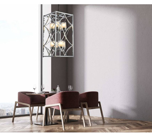 Подвесная люстра LUMINA DECO Quadrato LDP 1223-8 CHR