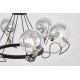 Подвесная люстра LUMINA DECO MARSEO LDP 9110-6 BK+CHR