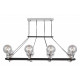 Подвесная люстра LUMINA DECO MARSEO LDP 9110-8-PR BK+CHR