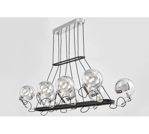 Подвесная люстра LUMINA DECO MARSEO LDP 9110-8-PR BK+CHR