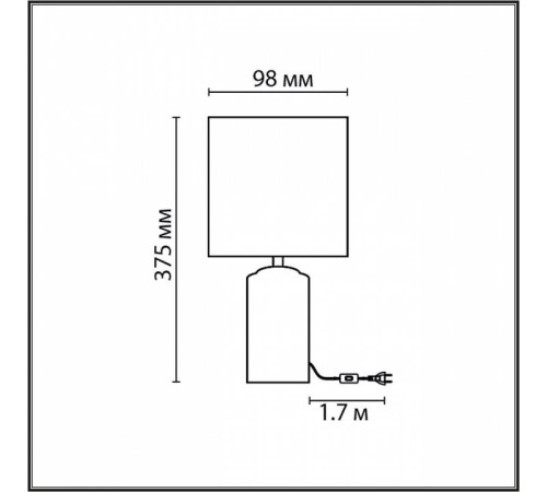 Настольная лампа декоративная Lumion Terazio 8141/1T