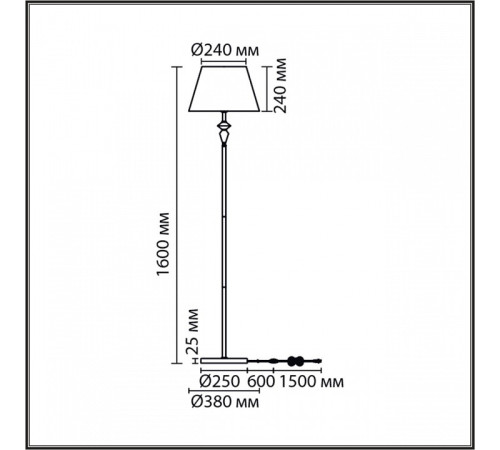 Торшер Lumion VERMONT 8274/1F