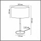 Настольная лампа декоративная Lumion IRISA 8358/1T