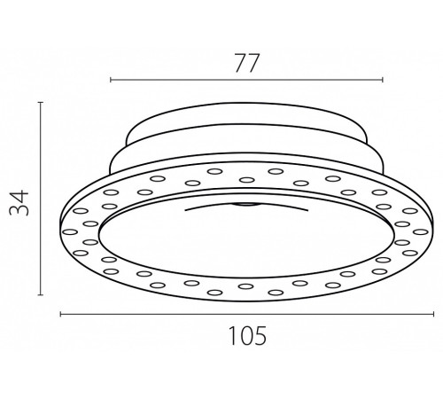 Рамка на 1 светильник Lightstar Spira 074206-01