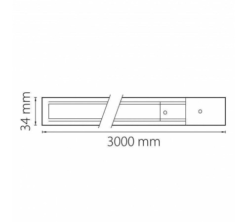 Трек накладной Lightstar Barra 502038