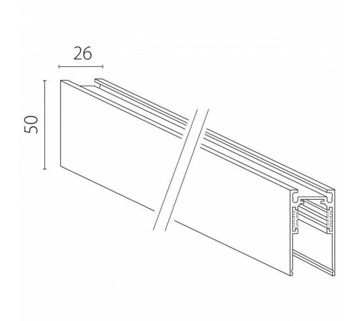Трек накладной Lightstar Uno 509027