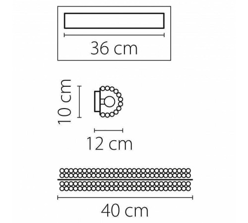 Накладной светильник Osgona Monile 704634