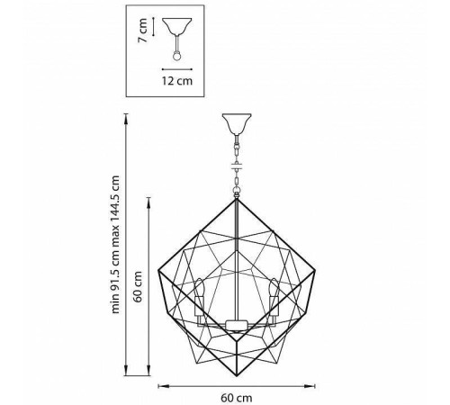 Подвесная люстра Lightstar Gabbia 732267