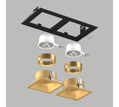 Встраиваемый светильник Lightstar Domino D5270303GMOD